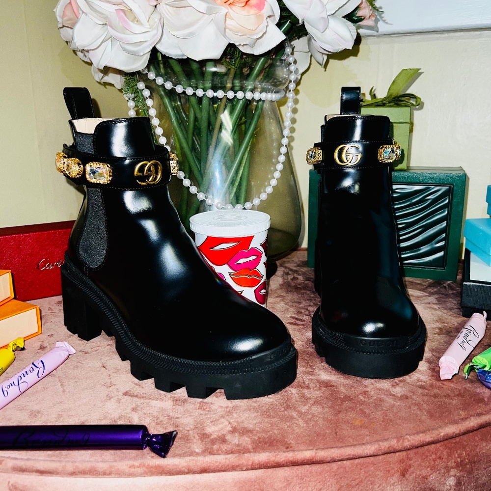 Gucci  Trip Bootie  with Jewels